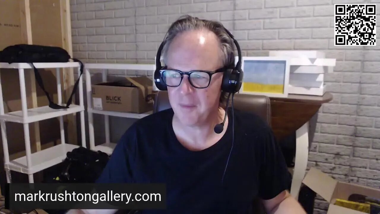 Monday Art Chat: Mark Rushton Inaugural Stream from the New Studio