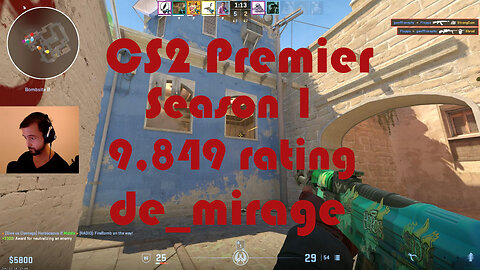 CS2 Premier Matchmaking - Season 1 - 9,999 Rating - de_mirage