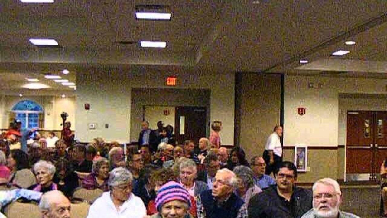 Pan of the Crowd before the Brigitte Gabriel Event Hudson ma 6 11 13