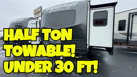 INCREDIBLY POPULAR half ton towable travel trailer