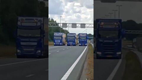 Dutch truckers support farmers' protest