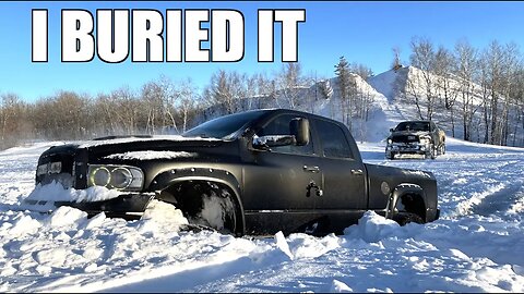 STOCK V.S LIFTED TRUCK IN DEEP SNOW!