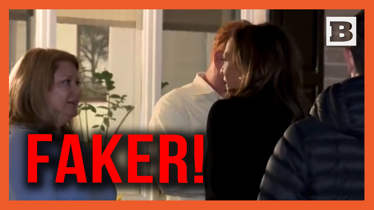 Faker! Kamala Asks Family to Go Back into House to Stage Candid Door Knock Moment