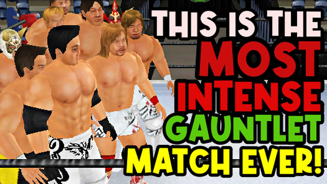 18 MAN GAUNTLET MATCH! | WRESTLING EMPIRE MY CAREER EP.2