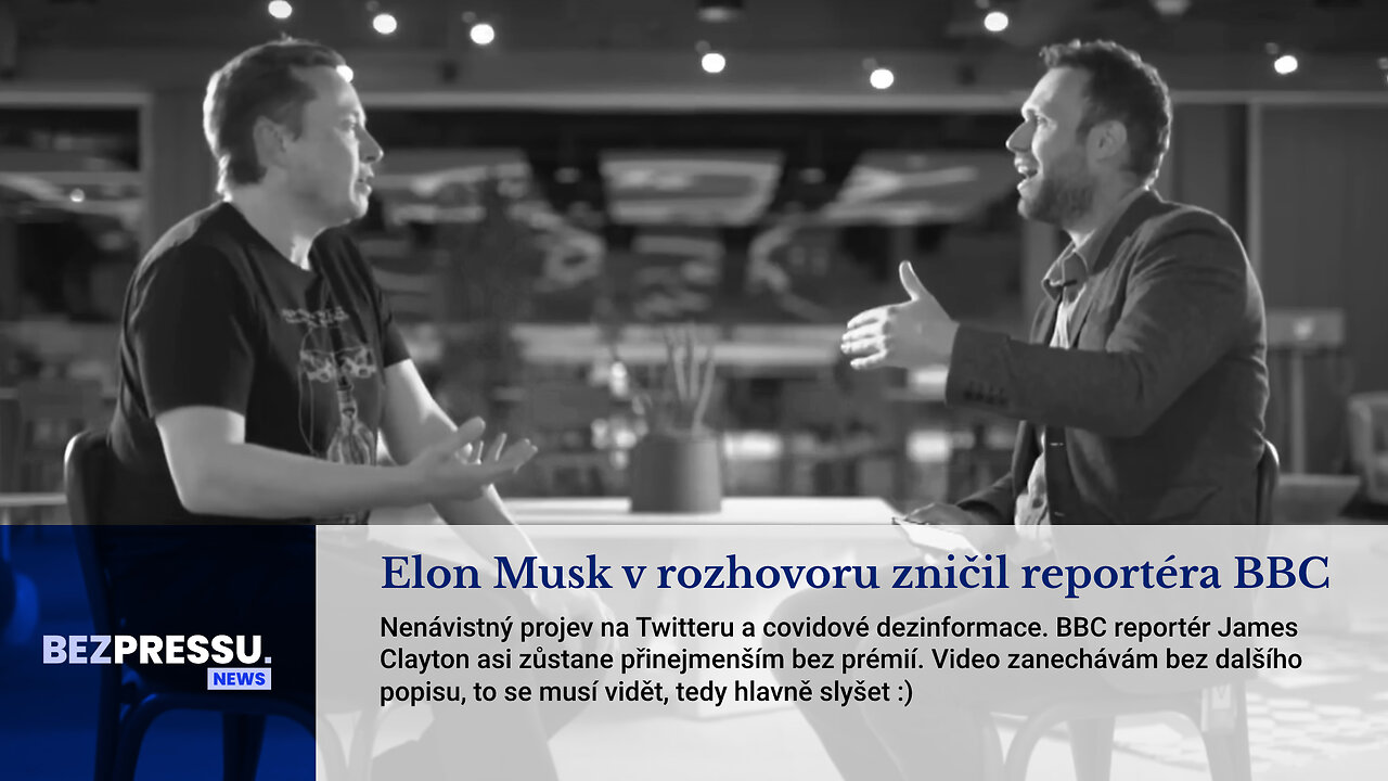 Elon Musk v rozhovoru zničil reportéra BBC