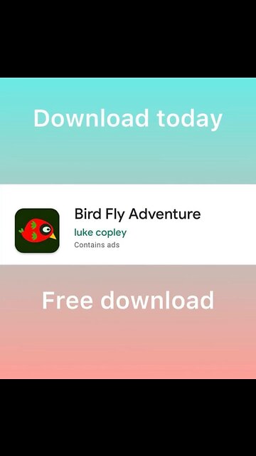 TRY OUT MY APP BIRD FLY ADVENTURE ON GOOGLEPLAY ONLY