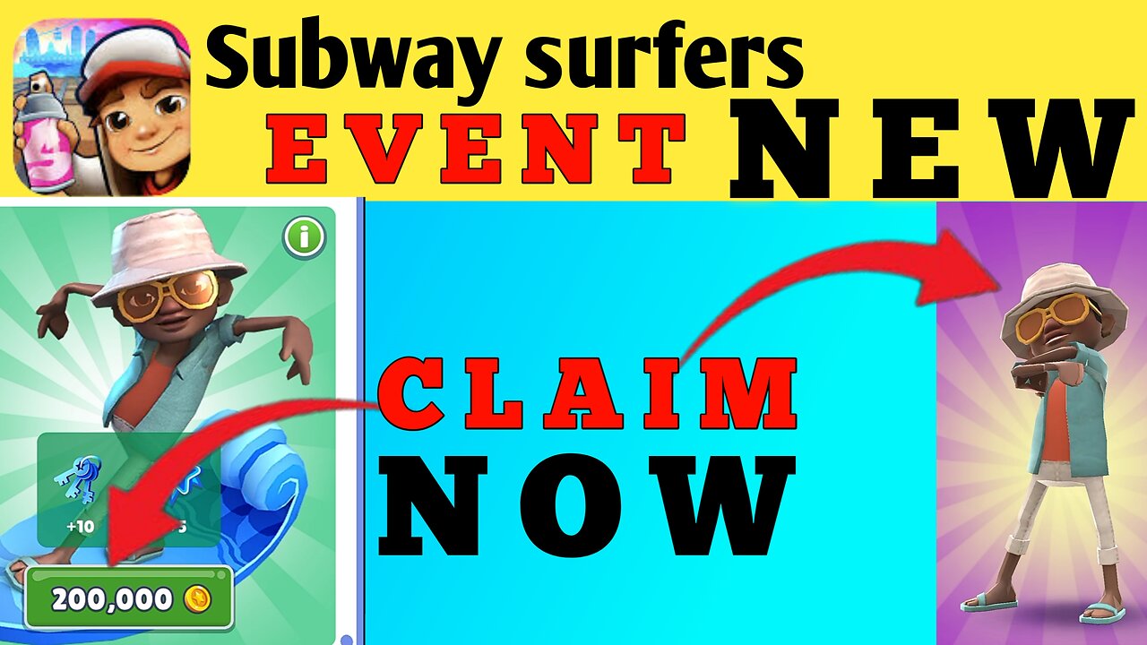 New charector in Subway surfers claim now. All Subway accounter in Subway surfers Game.