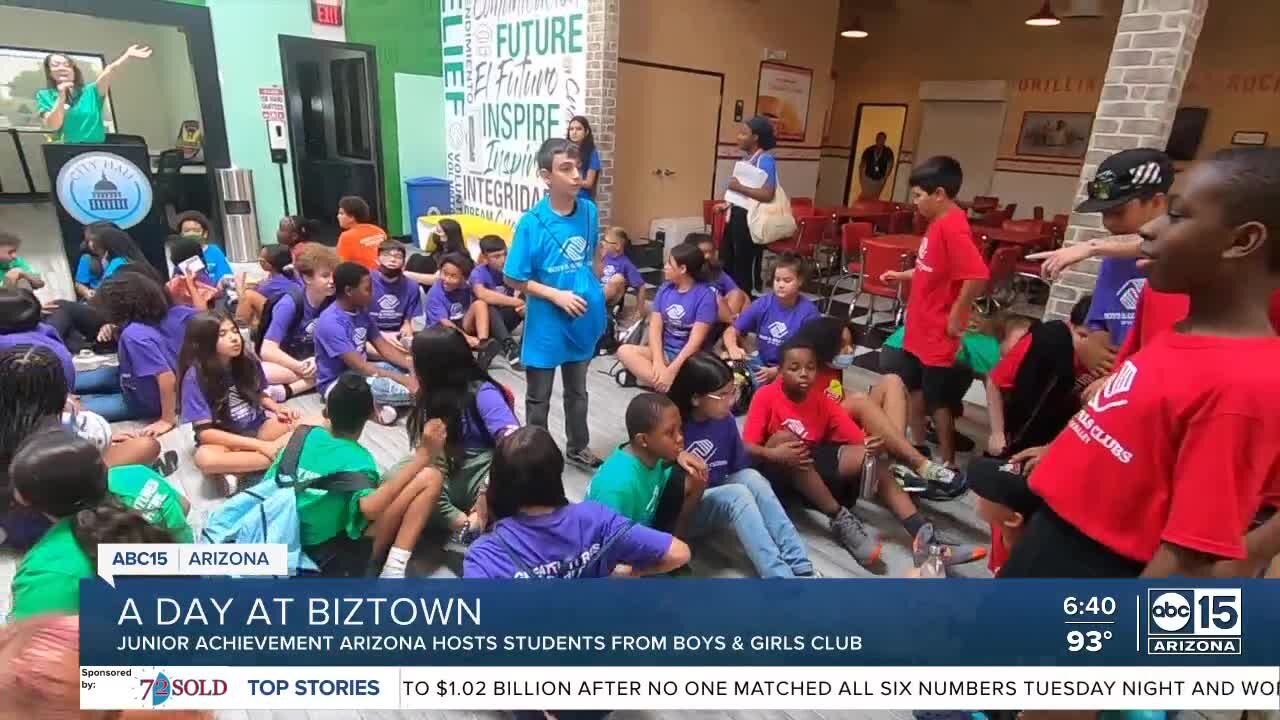 A day at Biztown, hosting students from Boys & Girls Club