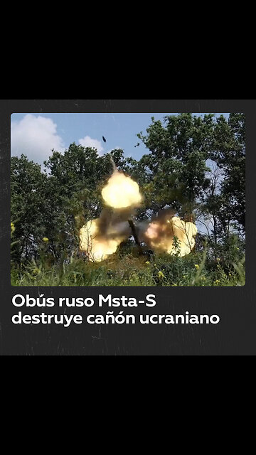 Manejo de obús autopropulsado ruso desde la cabina