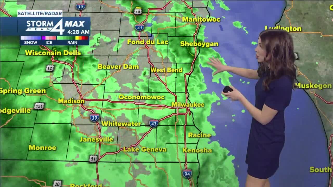 Storm brings rain and snow on Monday