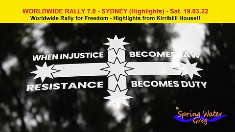 WorldWide Rally 7.0 - Sydney (Highlights) - Sat. 19.03.22 - Outside Kirribilli House
