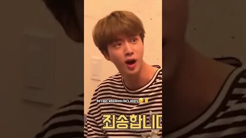 He should be main rapper - jin angry rap 😂