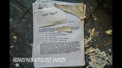 ABANDONED FACILITY LAB | TOPSECRET GOVERNMENT DOCUMENTS |