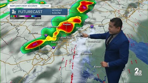 Cesar Cornejo's WMAR-2 News Forecast for Sunday Evening