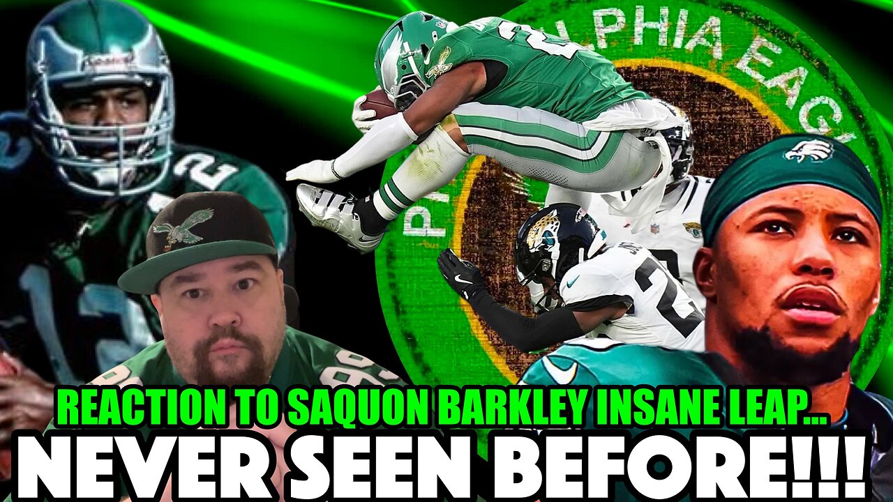 💥OH SH*T! LIVE REACTION! Saquon Barkley LEAPS Over Jaguars Player! 👀 Shades Of Randall Cunningham🔥