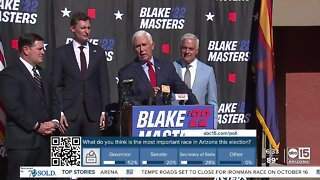 Former Vice President Mike Pence endorses Blake Masters for Senate