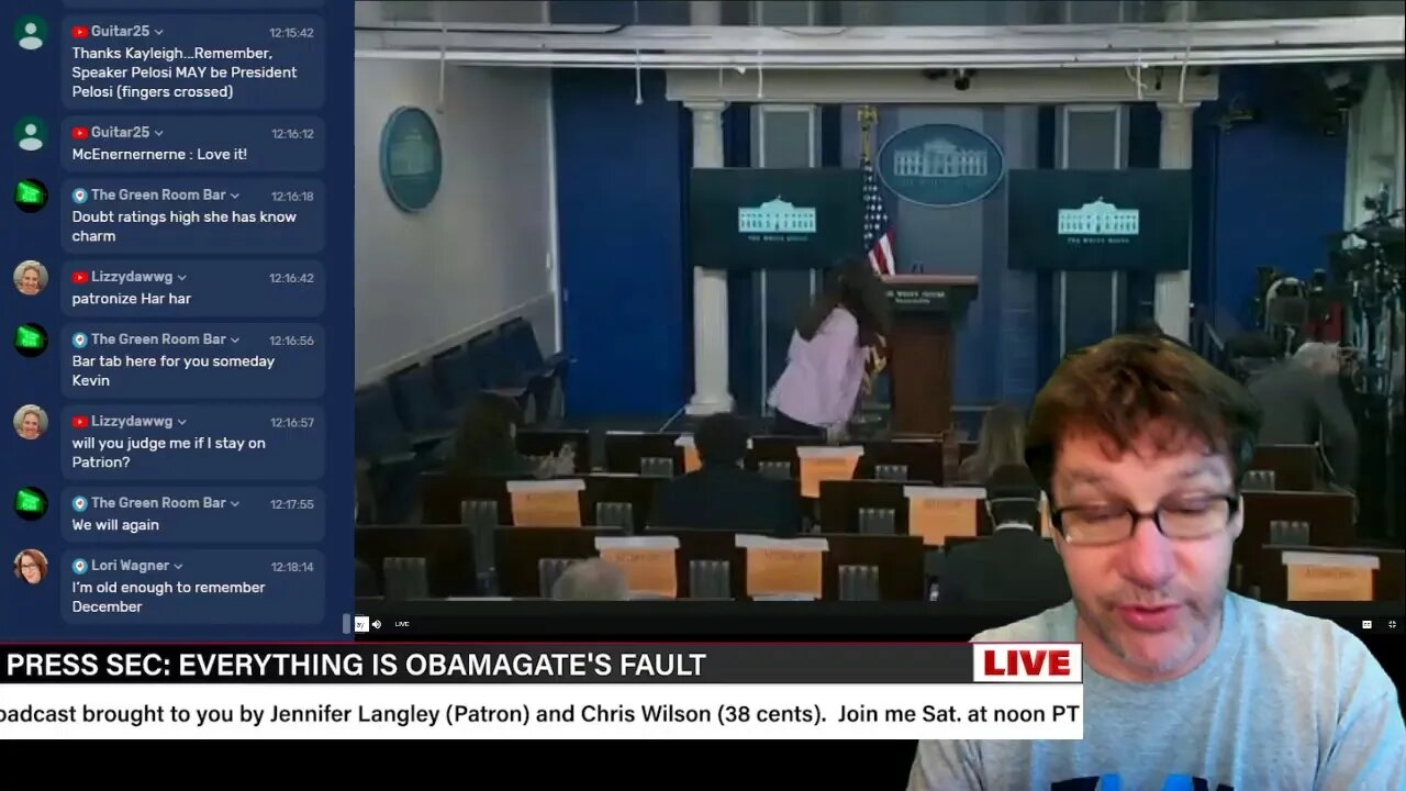 White House @PressSec on the Lie-Stream 11AMish PT. Kayleigh McEnernernerne. Come join the chat.