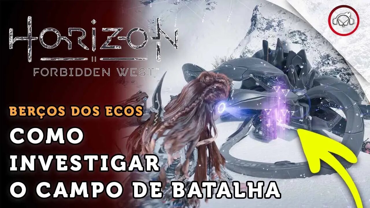 Horizon Forbidden West, Como investigar o campo de batalha | super dica PT-BR