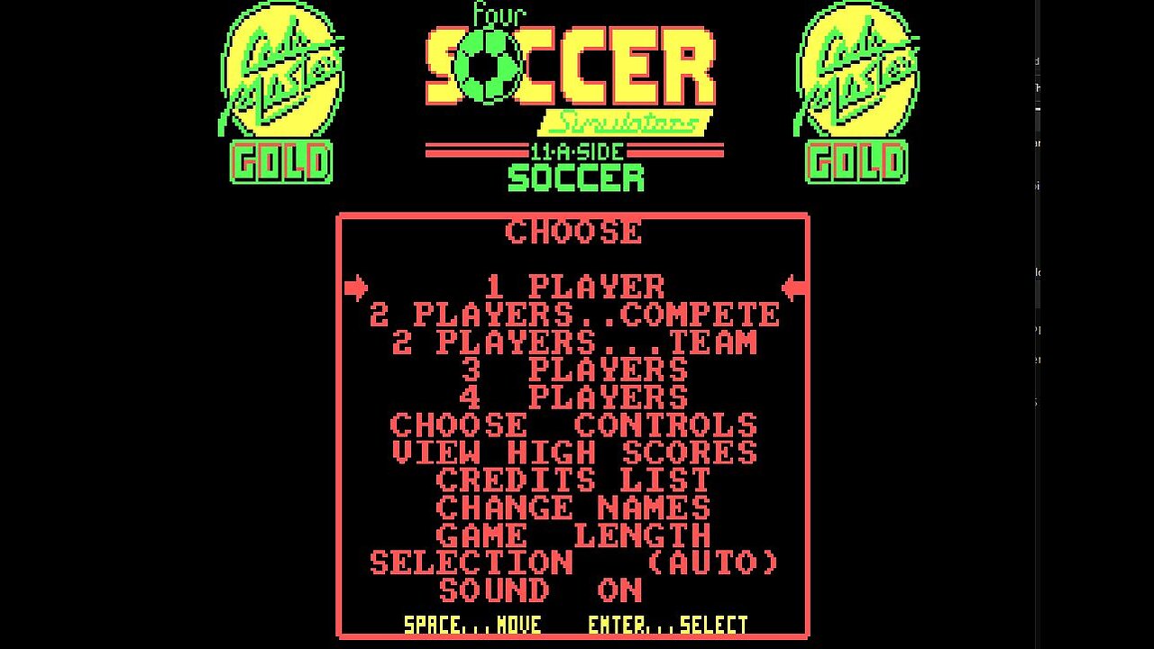 Sequential Dos Game Show: 24. 4 Soccer simulators