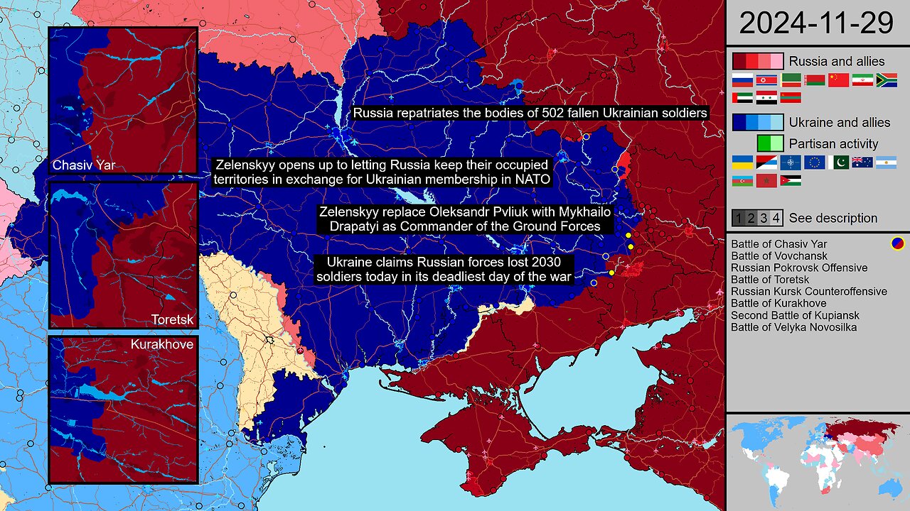 145: Ukraine opens up for ceasefire and giving up land!