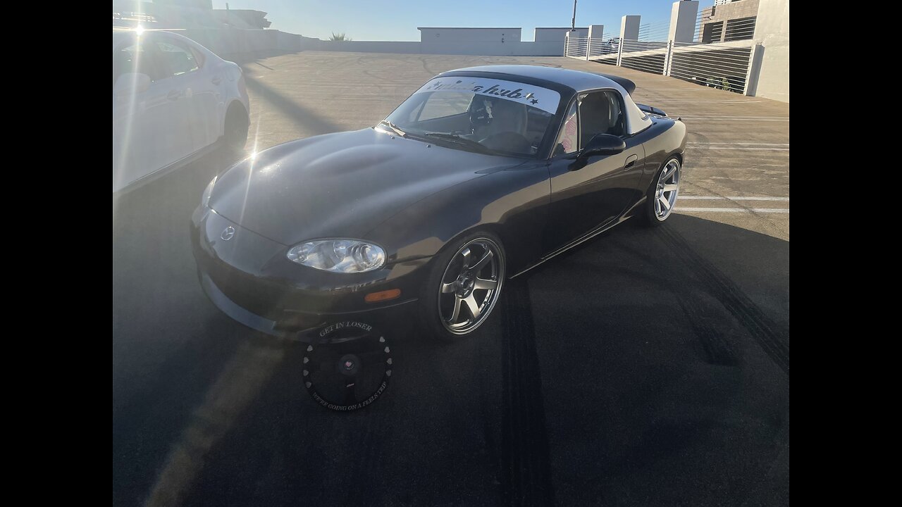 Cherry Miata Drifting Lil 1 to 2 gear action 🏎💨