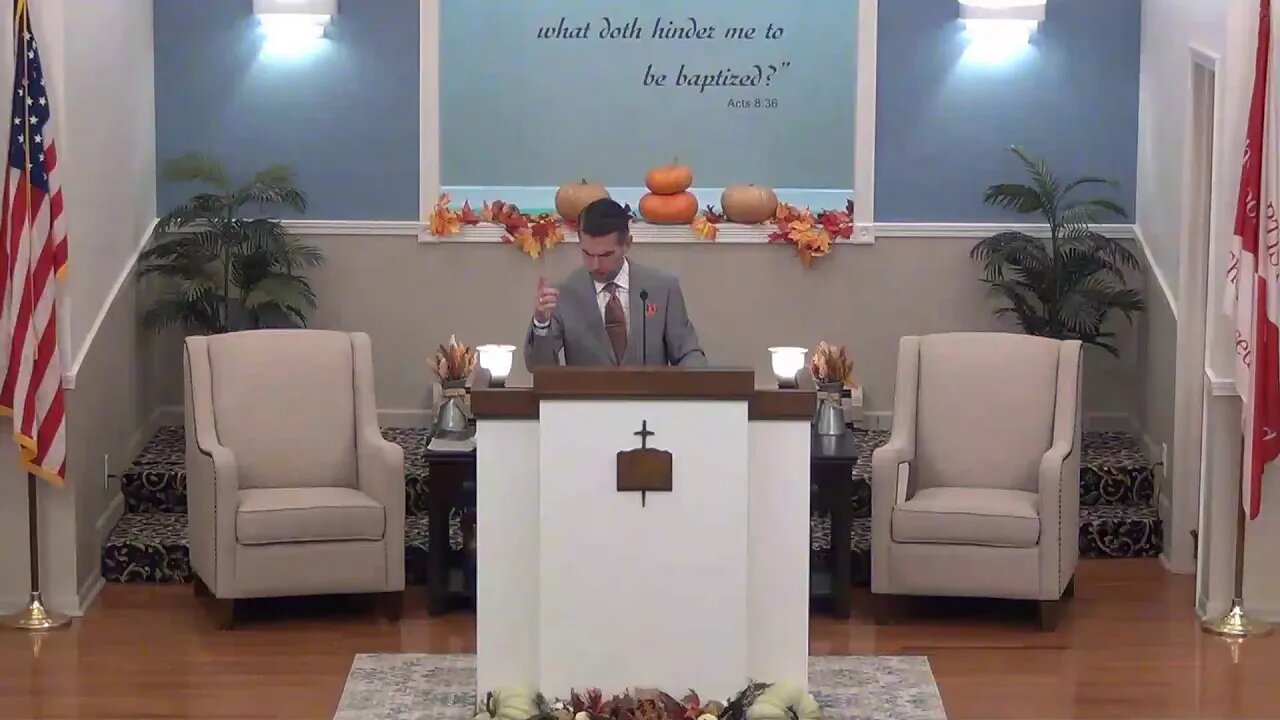 Wednesday Evening Service Nov 18, 2020 "Conduct"