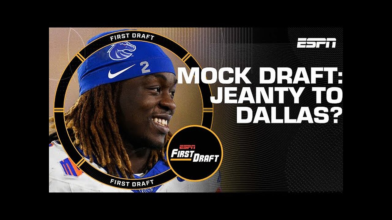 NFL Mock Draft: RB Ashton Jeanty to the Cowboys?! 👀🫢 | First Draft🏈