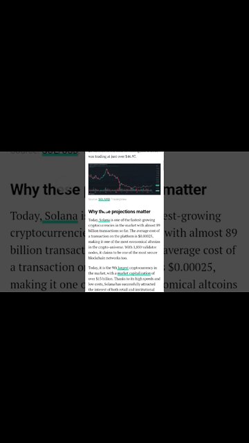 SOLANA 2030 PRICE PREDICTION #solana #solanapriceprediction #solanaprice #solananews #cryptonews