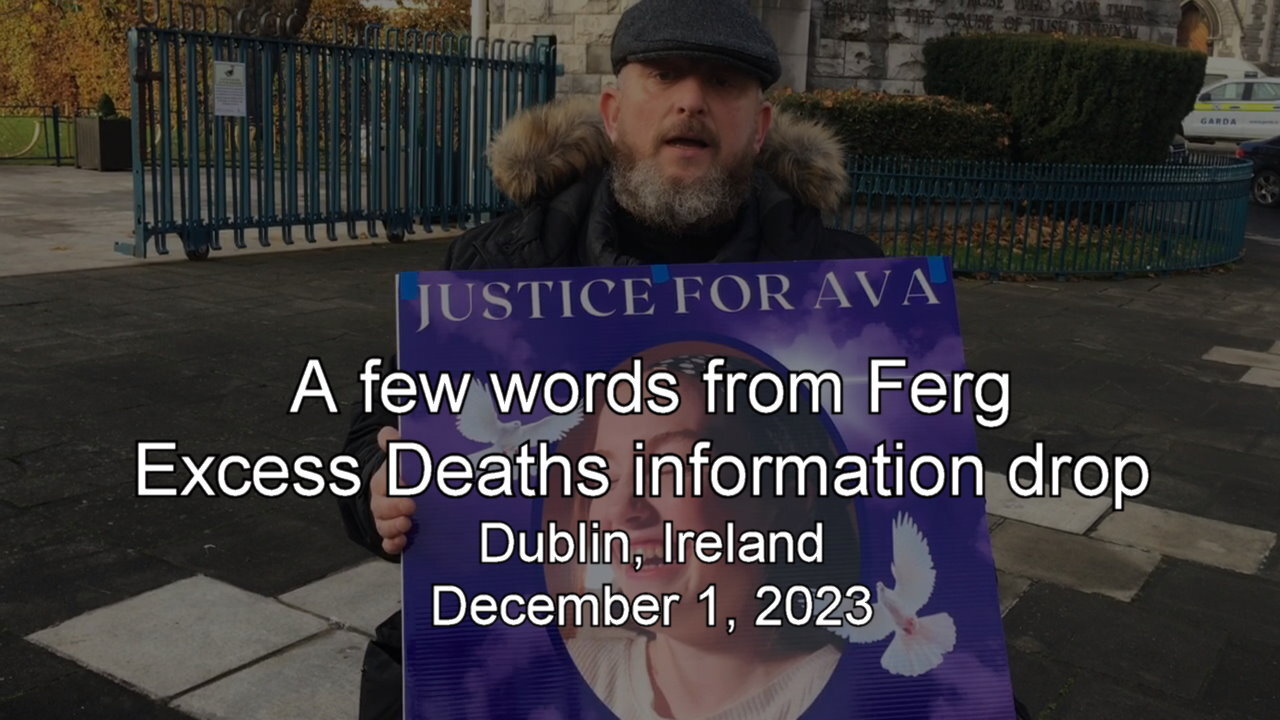 A few words from Ferg. Excess Deaths information drop