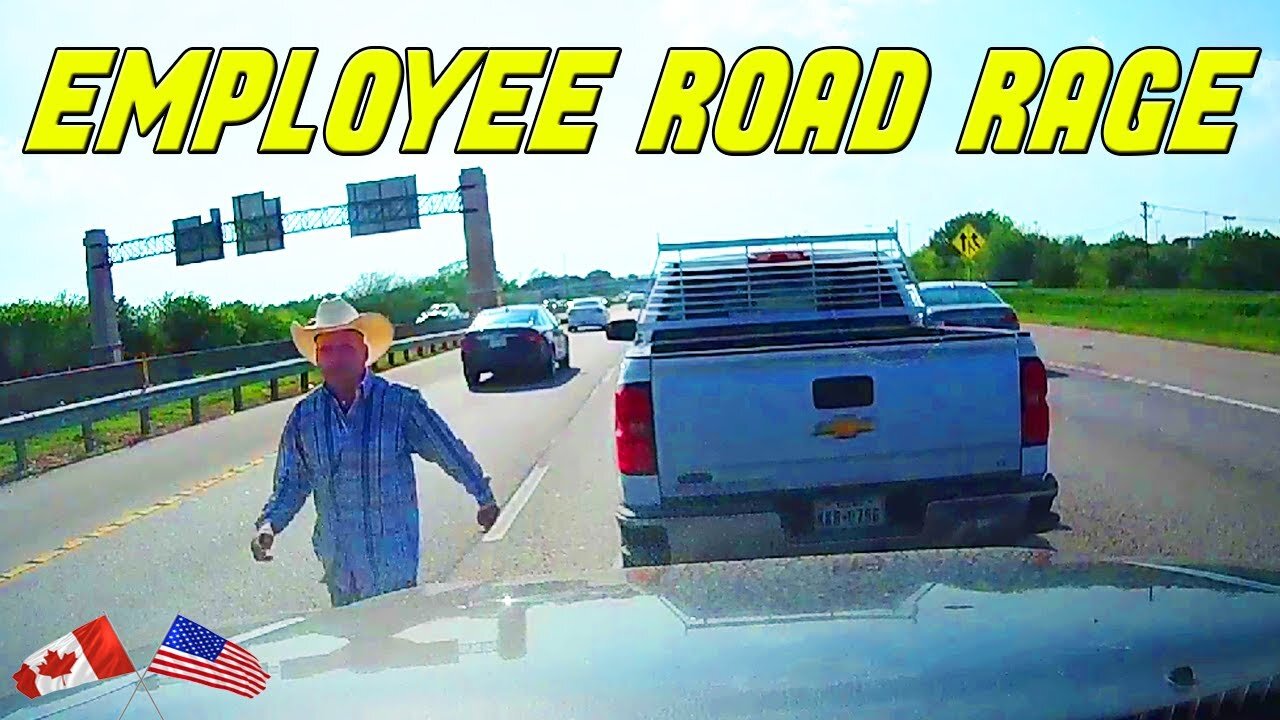 ASSAULTING RAGER BRAKE CHECKS AND STOPS IN THE MIDDLE OF HIGHWAY | Road Rage USA & Canada