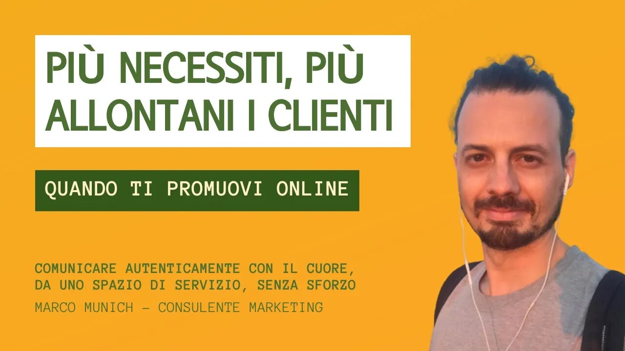 PIÙ NECESSITI, PIÙ ALLONTANI I CLIENTI