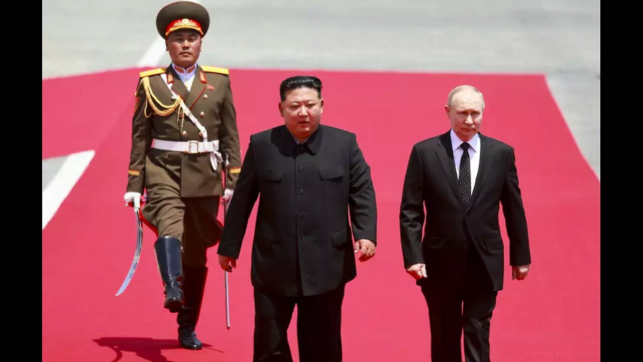 Vladimir Putin and Kim Jong Un exchange heartfelt goodbye in Pyongyang