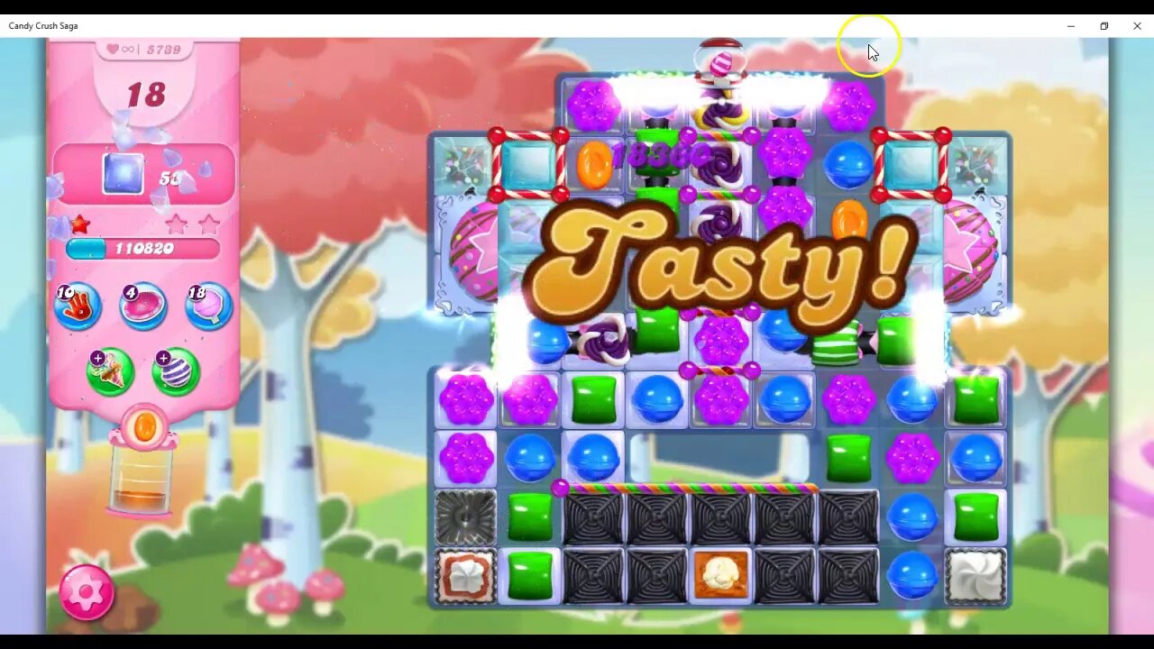 Candy Crush Level 5739 Talkthrough, 25 Moves 0 Boosters