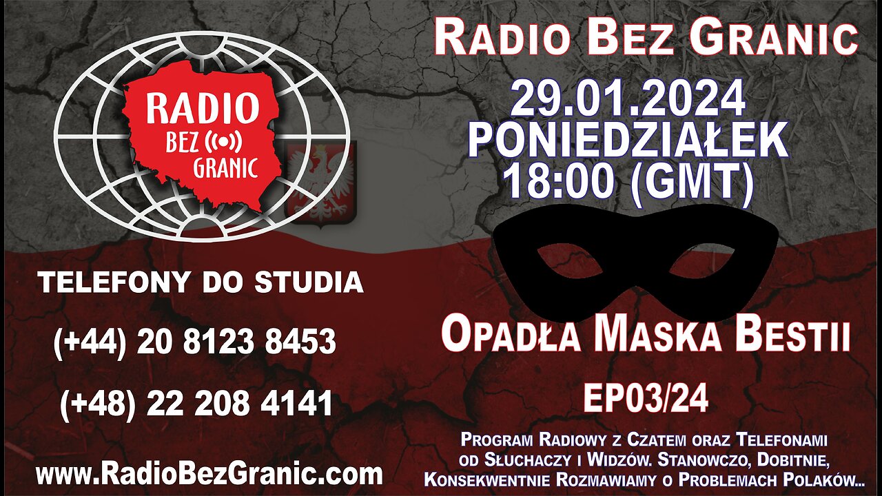 29.01.2024 - 18:00 (GMT) - „Opadła Maska Bestii” - EP03/24