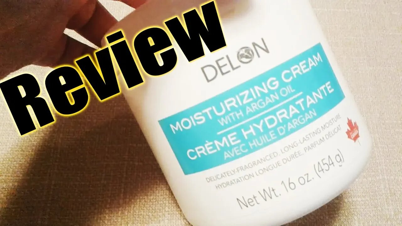 delon moisturizing cream with argan oil, completed random review