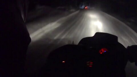 Snowmobile Trail Riding (Newberry Michigan) Part 1