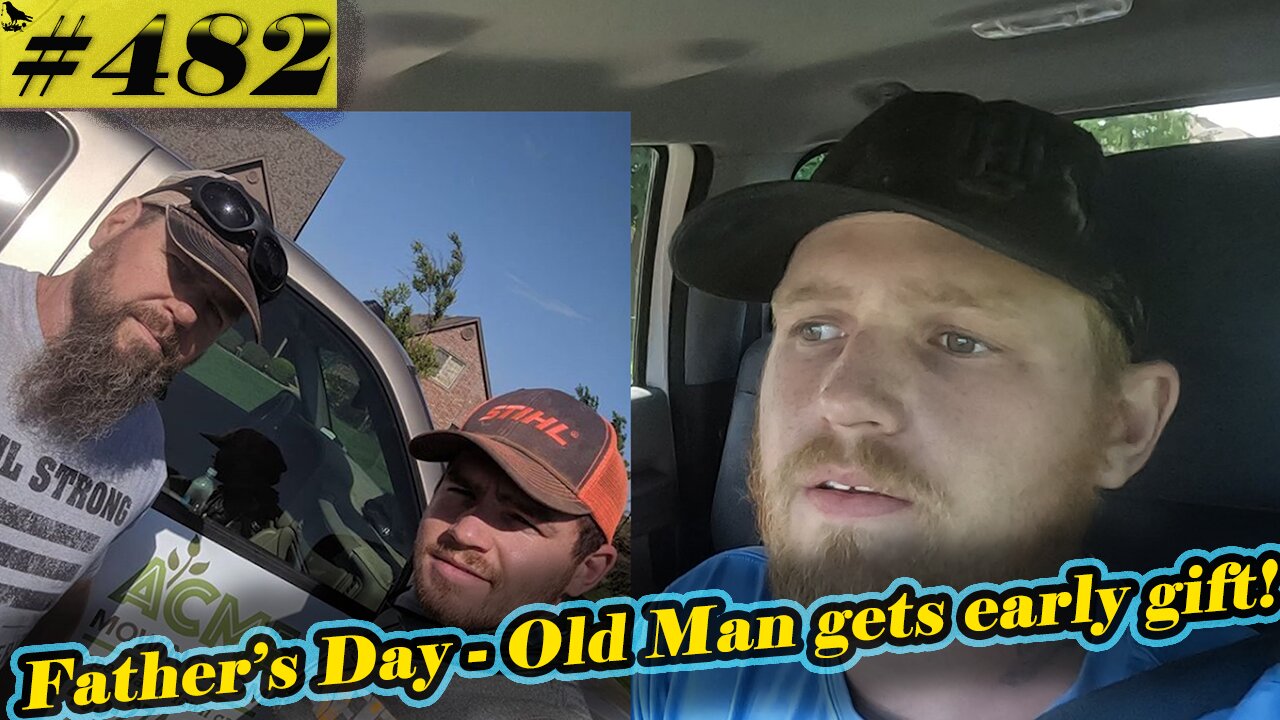 Stihl FS 91 weed eater- EATS IT. Why we VLOG our Business. | Son gifts Father for Father’s Day!