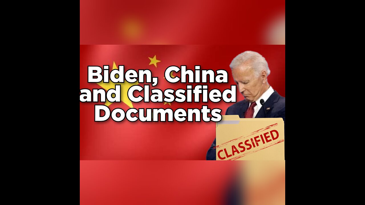 Biden's connections to China exposed, More classified Documents found from his time in the Senate.