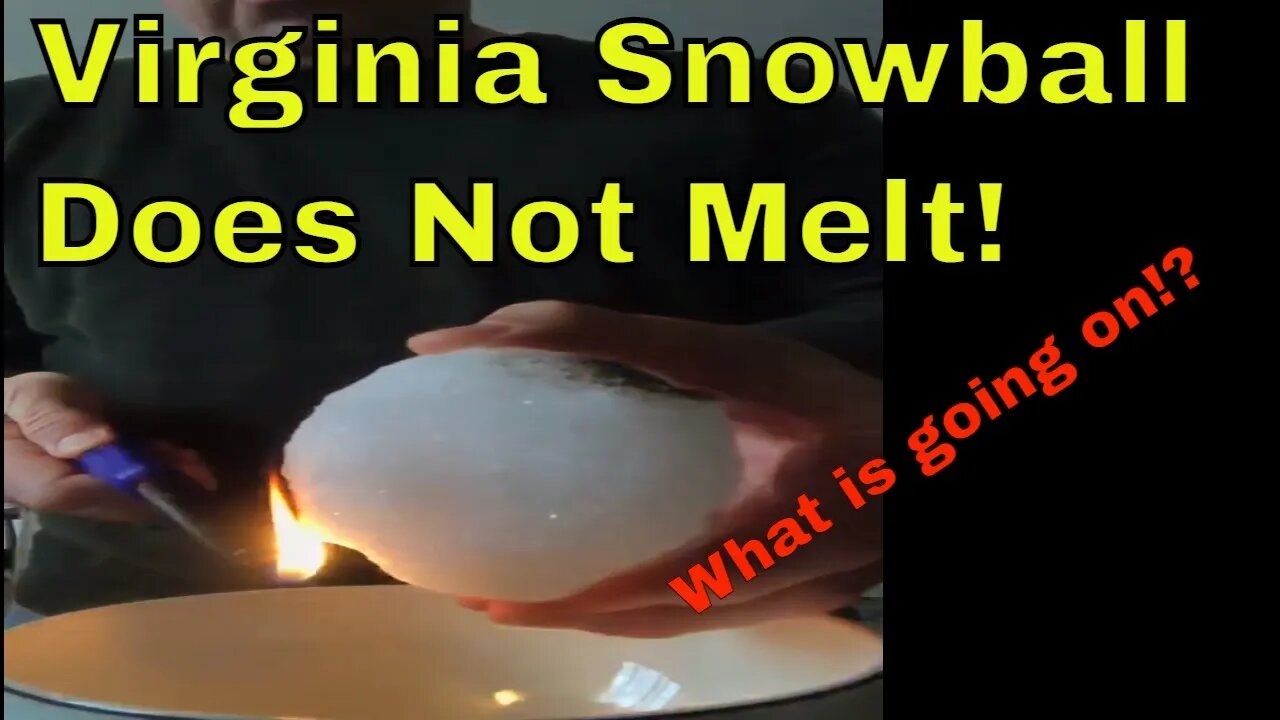 Non Melting Snowball in Virginia Too!