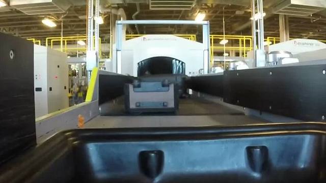 POV: Luggage Goes Through TSA Screening