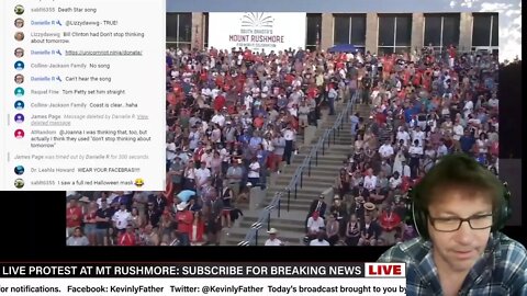 Indigenous People Protest Trump Speech. - Live coverage of Protests on Mt. Rushmore. -