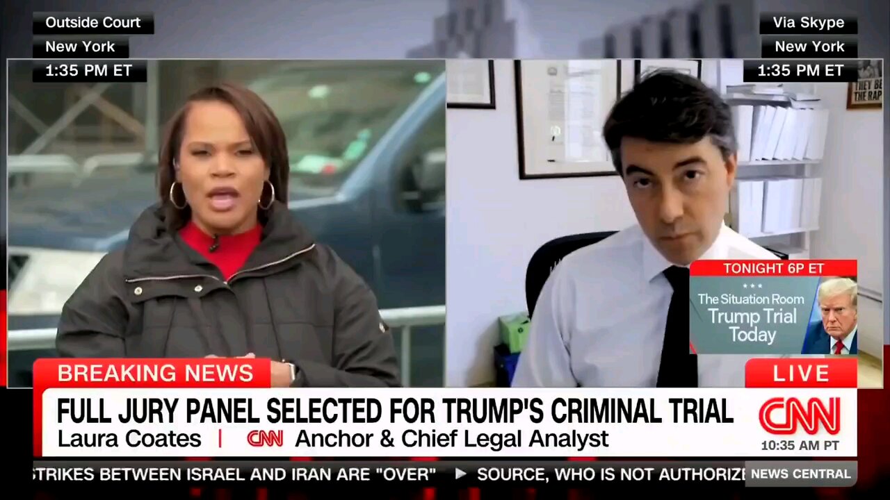 Deranged man self immolates outside of Trump trial in NYC.
