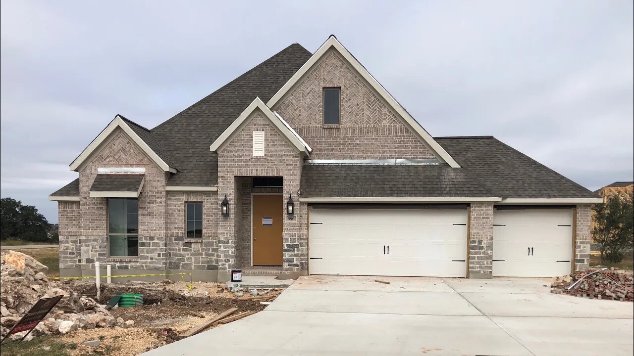 New construction Follow up tour, Perry Homes, Vintage Oaks, New Braunfels TX