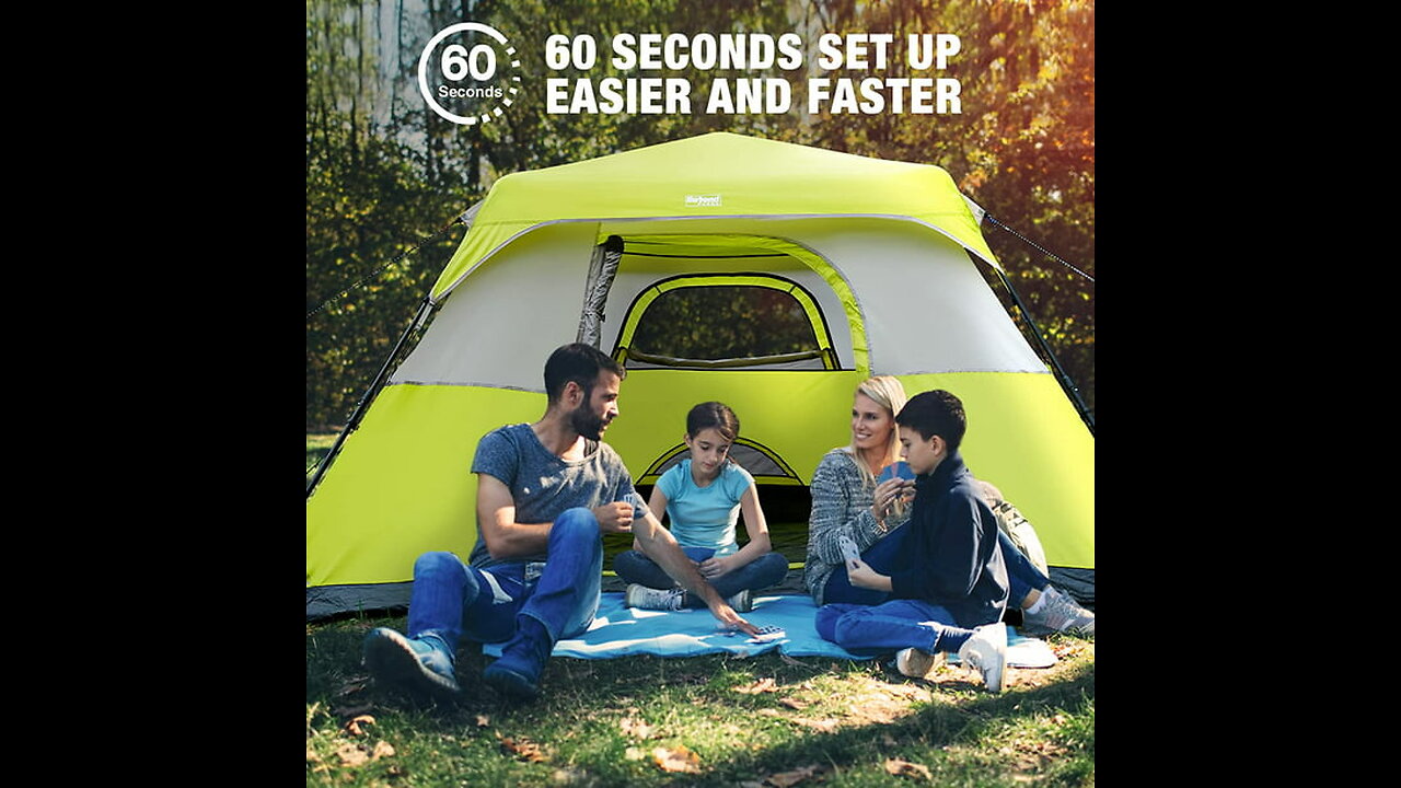 Buyer Reviews: BeyondHOME Instant Cabin Tent, 4 Person6 Person Camping Tent Setup in 60 Second...