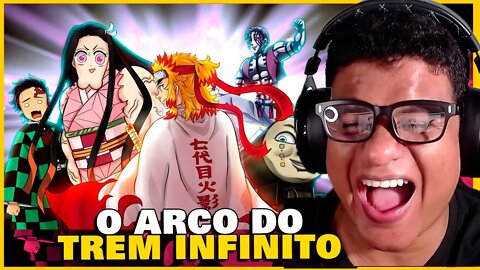 REAGINDO AO DEMON SLAYER e o TREM DO INFINITO | React Anime Pro