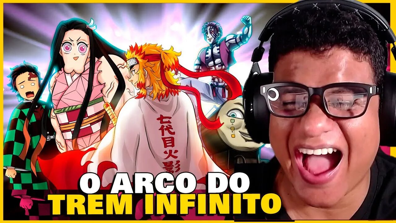 REAGINDO AO DEMON SLAYER e o TREM DO INFINITO | React Anime Pro