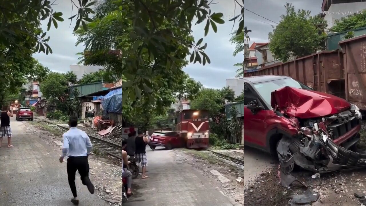 Man Park His Car Near the Railway Track And Finds Out