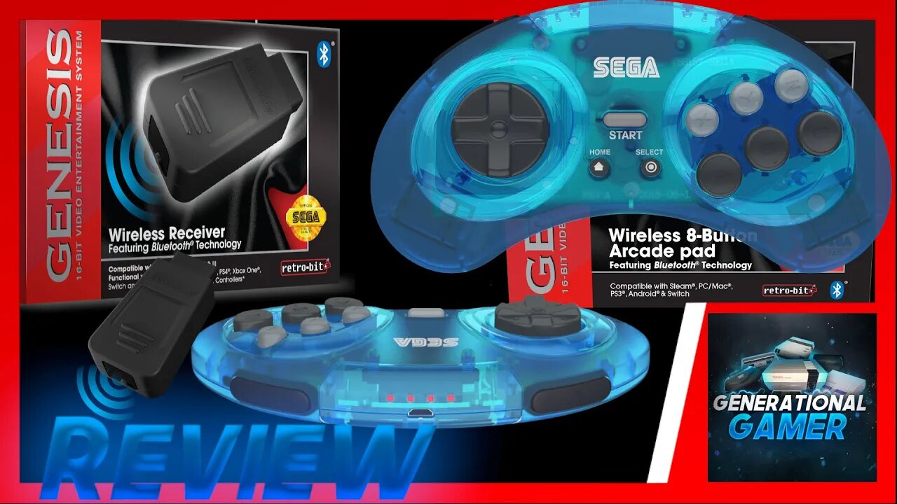 Retrobit Bluetooth Sega Genesis Controller and Receiver - Reviewed