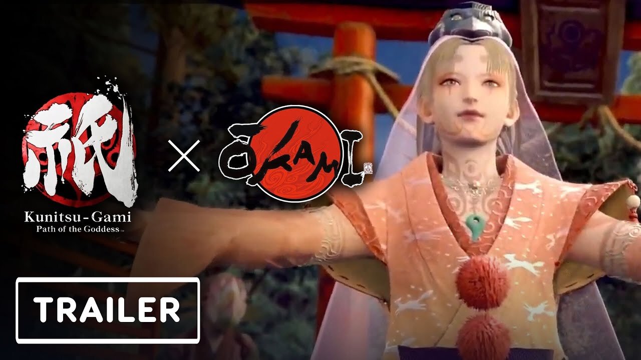 Kunitsu-Gami- Path of the Goddess x Okami - Collab Trailer