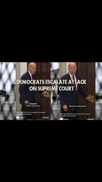 Biden says SCOTUS 'not a normal court' in wake of affirmative action decision